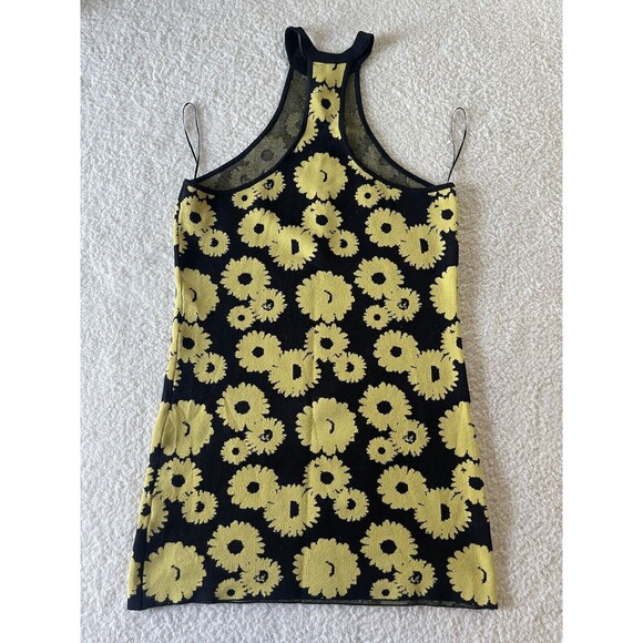 Urban Outfitters Charlie Sunflower Knit Mini Dress, Yellow, LARGE NWOT - Picture 6 of 8
